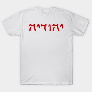 Yehudia - Jew (Feminine, Qumran font) T-Shirt